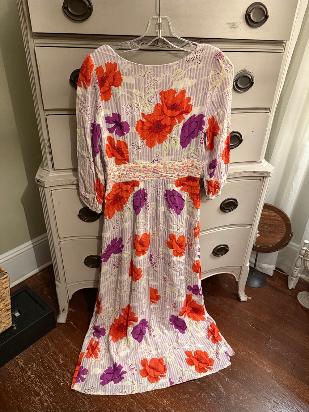 Maeve Belted Floral Midi Kimono Dress 8 - Picture 8 of 11